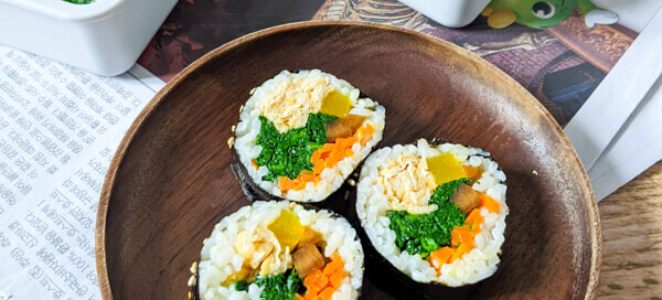kimbap vegan au tofu frit